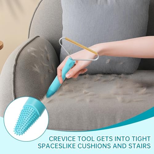 3-Pack Pet Hair Removal Tool, Dog & Cat Hair Remover, Carpet Rake | Fur Removal Tool, Portable Carpet Scraper, Pet Hair Brush, Carpet Rake for Pet Hair Removal, Car Cushions, Sofas, Rug - Image 2