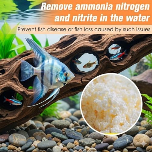 WDEFUN Aquarium Filter Resin, 2 Pre-Filled 300 ml Media Bags, 600 ml Total - Image 2