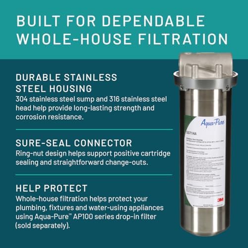 3M Aqua-Pure SST Series Whole House Water Filter Housing SST1HA - Image 5
