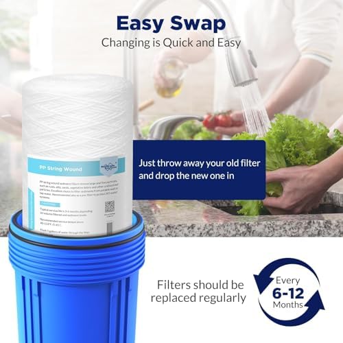 Membrane Solutions String Wound Whole House Water Filter Replacement - Image 4