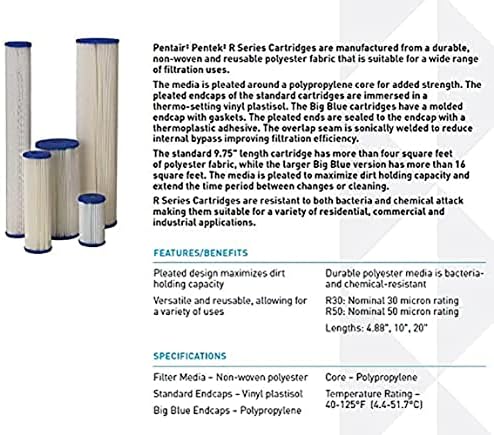 Pentair Pentek Big Blue Filter Housing and Sediment Water Filter Bundle | R50-BB - Image 6
