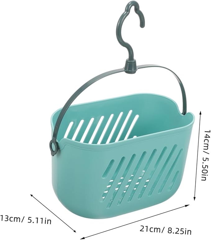 PRETYZOOM Hanging Shower Basket Portable Cleaning Supply Basket Plastic Bathroom Organizer over Toilet Storage for Shampoo Conditioner Loofahs Bath Accessories