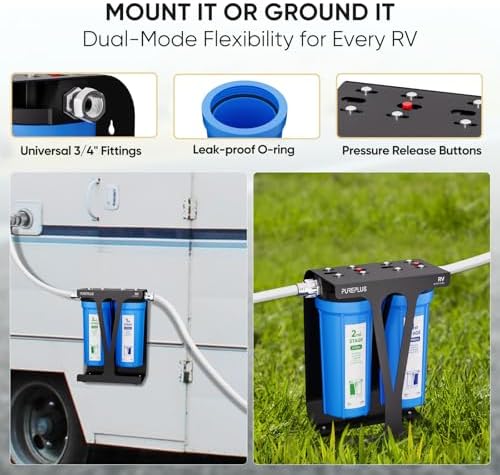 PUREPLUS RV Water Filter System, Dual Stage, NSF/ANSI 42 Certified - Image 6
