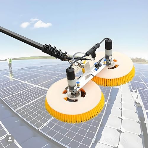 Professional Solar Panel Cleaning Brush Kit - Essential Photovoltaic Roof Cleaning Tools for Home & Commercial Use - Efficient, Durable & Easy to Use