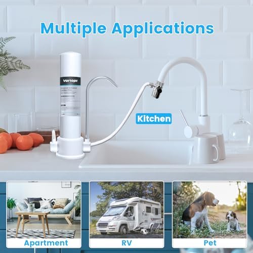 Vortopt ACF Replacement Filter Compatible with F8/F9 Countertop Water Filter,6-12 Months Lifetime,F8/F9 ACF. - Image 3