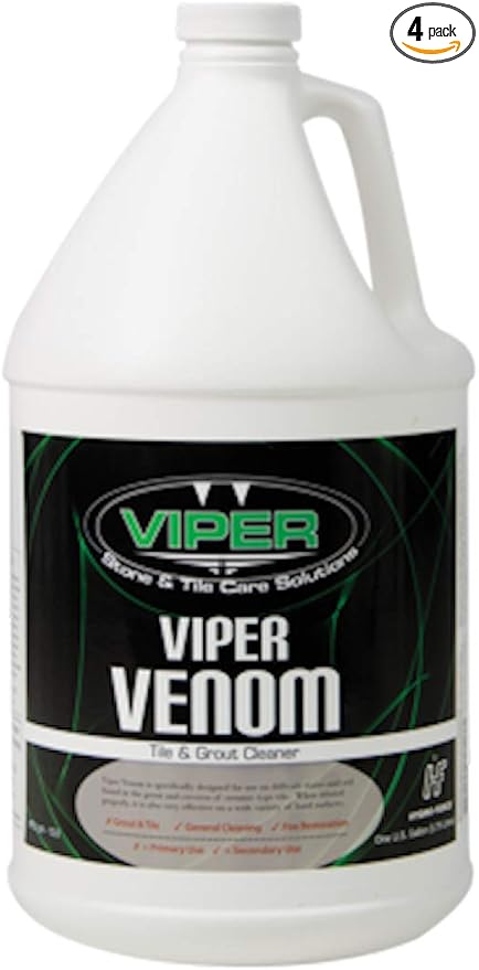 Viper Venom Alkaline Tile and Grout Cleaner Case of 4 gallons