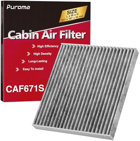 Puroma Cabin Air Filter Activated Carbon for CF11671 6090C Jeep Mazda CX-7 by Puroma