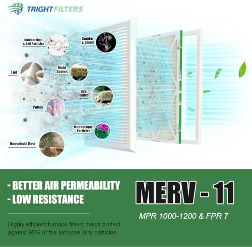 TRIGHTFILTERS 14x24x1 Air Filter MERV 11 HVAC Furnace Filter Pleated 2 Pack - Image 4