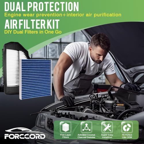 Cabin & Engine Air Filter Kit for Hyundai Genesis G80 3.8L 2020-2017 - Image 2