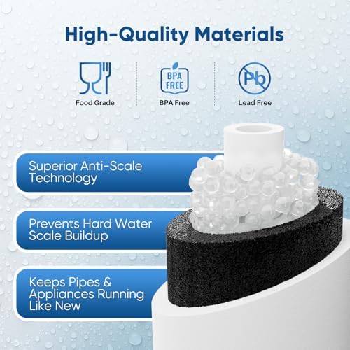 PUREPLUS 10"x4.5" Whole House Scale Inhibitor & Sediment Water Filter,4PACK - Image 3