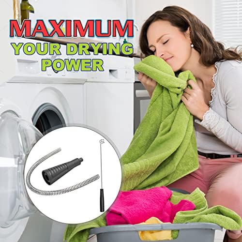 Sealegend 2PCS Dryer Vent Cleaner Kit Dryer Lint Vacuum Attachment | Flexible Dryer Vent Vacuum Hose Attachment,Lint Remover Hoses with Guide Wire,Dryer Lint Trap Cleaner (Black) - Image 6
