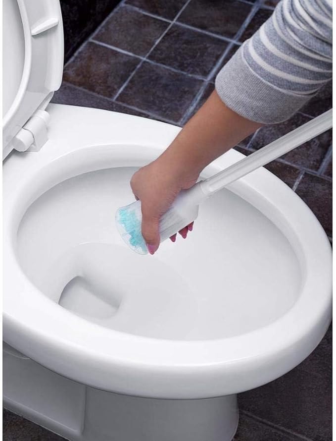 Fuller Brush Toilet Bowl Cleaner Brush – Antimicrobial Toilet Swab with Soft Non-Scratch Head, Long Handle, Deep Cleaning Under Rim (Pack of 2)