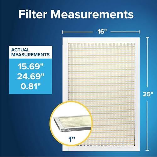 Filtrete 16x25x1 Air Filter, MERV 5, MPR 300, 6 HVAC Filters - Image 2