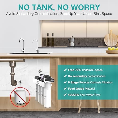 SimPure T1-400ALK RO System 1-Year Replacement Water Filter Set, 7 Pack - Image 3