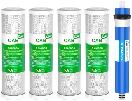 FX12P FX12M TFM-24 Water Filter Set Fit for GE GXRM10RBL GXRM10G RO System by Vegebe