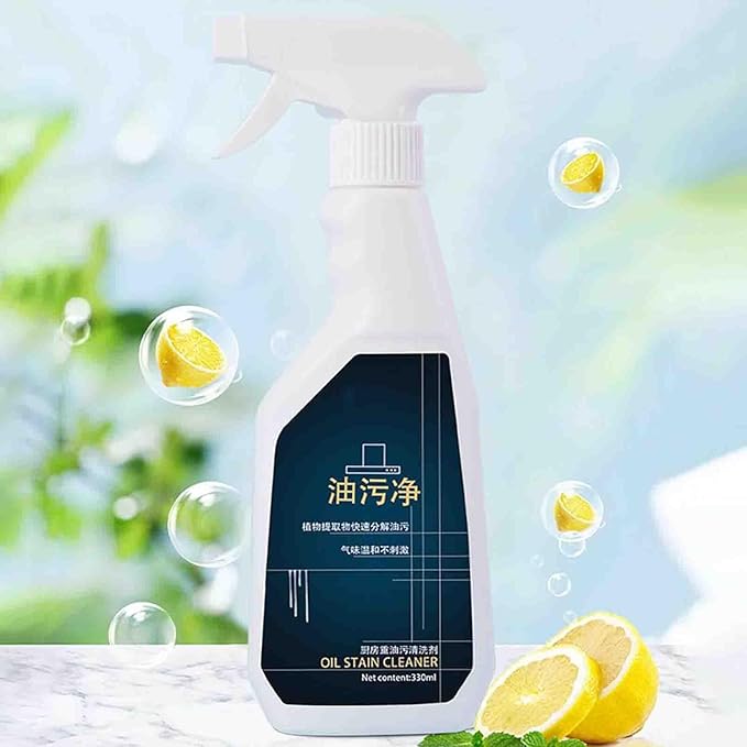 TANOOS Kitchen Stain Remover, Kitchen Stain Remover for Stubborn Grease and Grime, Oil Stain Cleaner, Kitchen Grease Cleaner, For Kitchen, Bathroom Etc