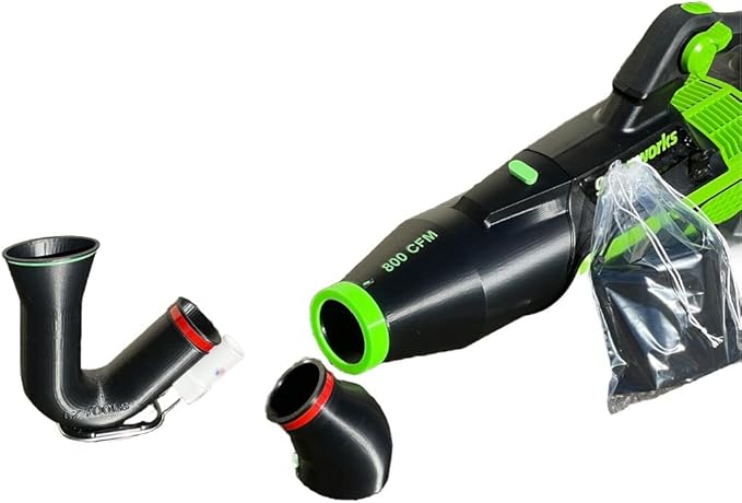 30 Feet, Two-Story High Gutter Cleaning Kit for Greenworks Leaf Blowers, 80V 800 CFM, 750 CFM; 60V 780 CFM, 660 CFM (car Drying Nozzle Included)