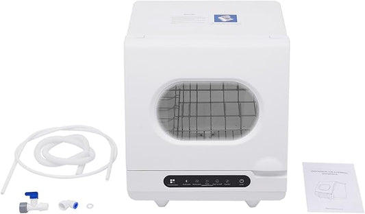 800W Countertop Dishwasher 5 Washing Program with 360°Dual Spray Leak-Proof Dry Portable Dishwasher Compact & Convenient Mini Dishwasher for Kitchen,Office,RV (800W-15.6 * 15.4 * 16.9in)