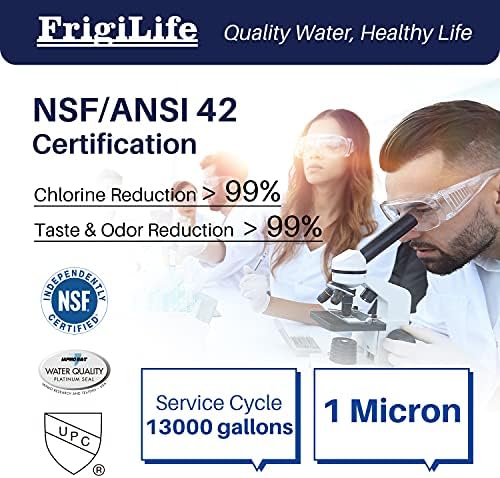 1 Micron 10" x 2.5" Whole House CTO Carbon Sedimen Water Filter Compatible DuPont WFPFC8002, WFPFC9001, SCWH-5, WHCF-WHWC, FXWTC, RO Unit for Under Sink & Countertop Filtration System,4Pack - Image 2