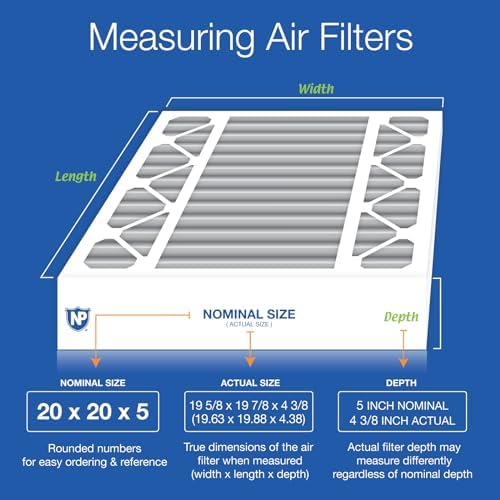 Nordic Pure 20x20x5 Pleated MERV 10 Plus Carbon Air Filters 2 Pack - Image 2