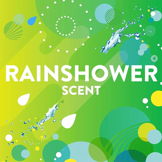 Scrubbing Multi Surface Mega Shower Foamer Aerosol Spray 20oz (Pack of 2) for Soap Scum & Grime Rainshower Scent Kills 99.9% of Viruses and Bacteria bundled with Microfiber Cleaning Cloth