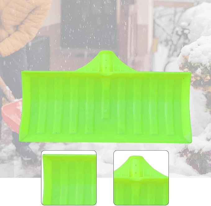 Snow Scoop Head, Multipurpose Wide Garden Clearing Tool, Snow Remover Grain Spade Head, DIY Removal Tool for Car Driveway, Fluorescent Yellow