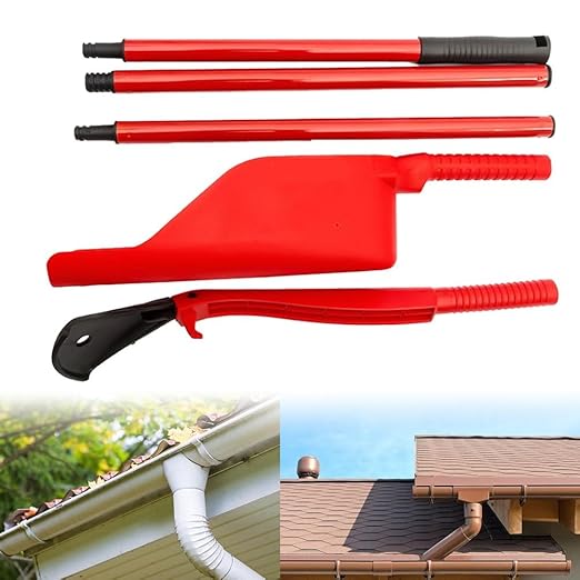5-Piece Retractable Gutter Cleaning Tool Set - Effective Roof Garden Maintenance