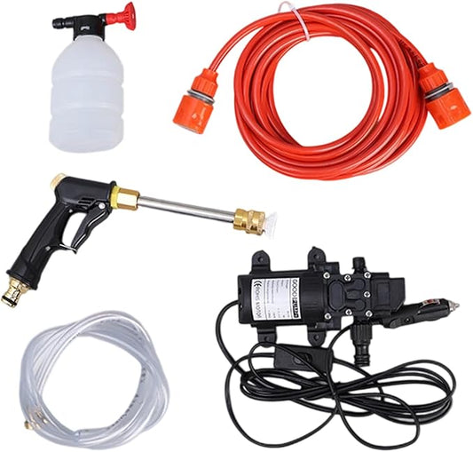 Hose Pressure Nozzle - Power Spray, jat Wash guun | High Flow Cleaning Tool with Pump Hose Bottle for Car Wash Pet Bath Outdoor Yard Patio Deck Plants Rinse Window Driveway Lawn Irrigation Aid