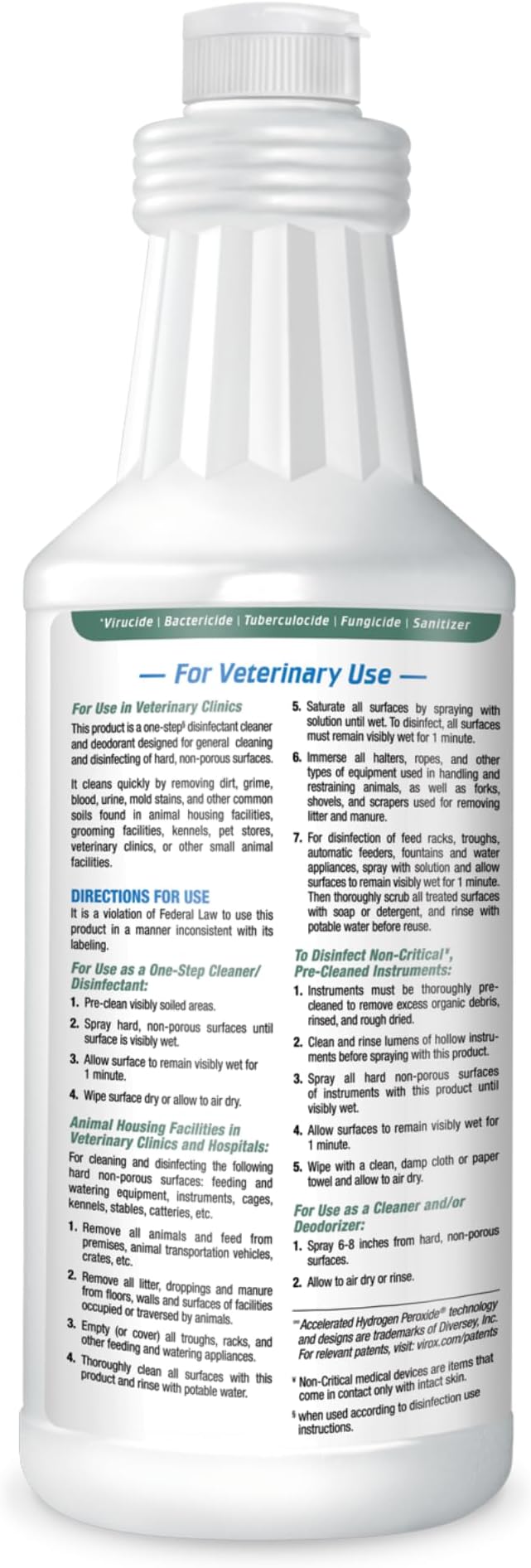 REScue One-Step Ready-to-Use Disinfectant Cleaner & Deodorizer ?€? For Veterinary Use, Animal Shelters, Pet Foster Homes, Kennels, Litter Box ?€? 32 Ounce RTU (Spray Nozzle NOT Included)