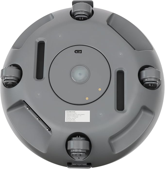 Cordless Robotic Pool Cleaners, Automatic Swimming Pool Cleaning Machine High Efficiency Pool Cleaning Robot, for Pools, Spas, Hot Tubs, and Landscape Pools (Grey, White)