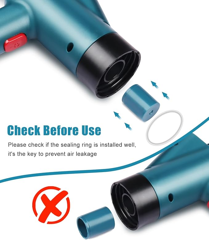 Toilet Plunger Drain Clog Remover: High Pressure Air Drainage Blaster Gun Clog Remover Tool- Stainless Steel Air Plunger for Bathroom, Sink, Floor, Kitchen Clogged