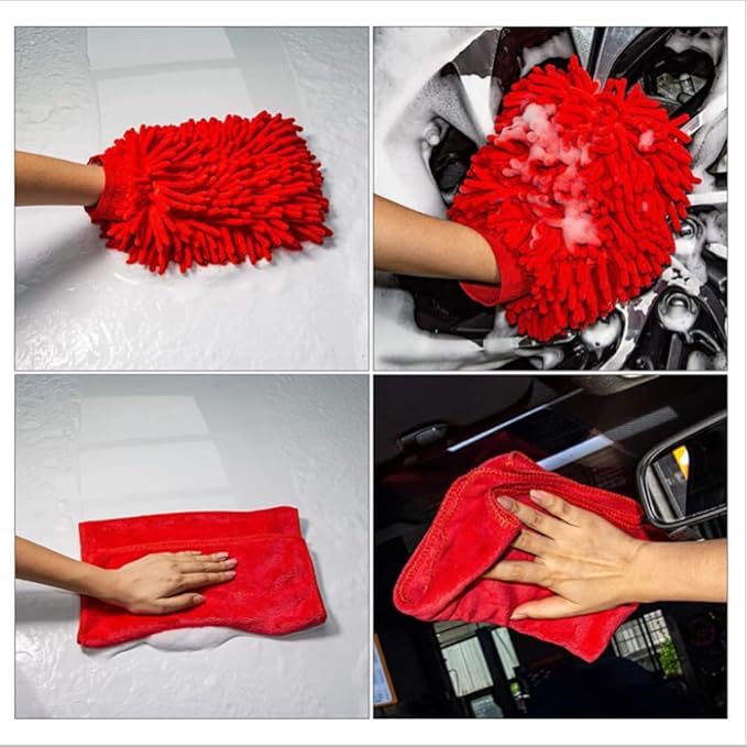 31pcs Car Wash Tools Set with Car Wash Cleaning Brush Car Wipes Tire Cleaning Brush Car Wash Brush Electric Drill Brush