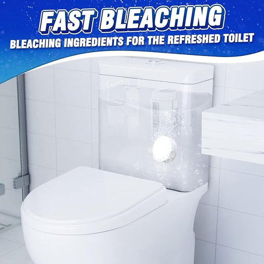 Vacplus Toilet Bowl Cleaners - 24 PACK, Household Toilet Cleaner, Automatic Toilet Bowl Cleaners with Bleach, Sustained-Release Toilet Tank Cleaners for Deodorizing and Descaling, 1.76 Ounces Each