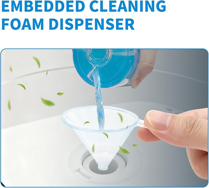 MAMADOU Smart Toilet Foaming Shield 480ml 4Pack For Toilet Bowl Cleaner Liquid Splash Control Deodorizing Foam Agent Stain-Resistant Easy Cleaning For Fresh Bathroom
