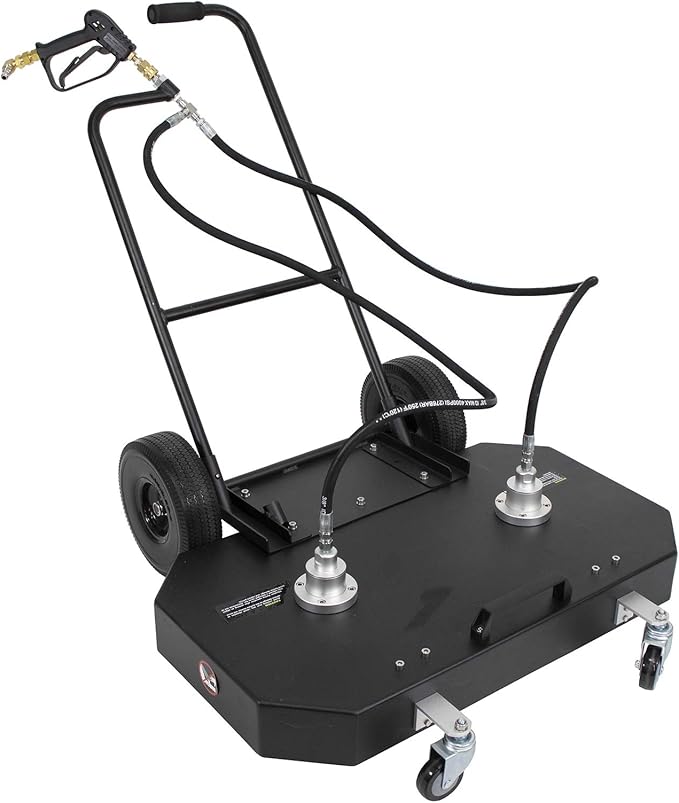 Erie Tools 36" Aluminum Flat Surface Cleaner for Hot Cold Water Pressure Washer 4000 PSI 21 GPM with Wheels