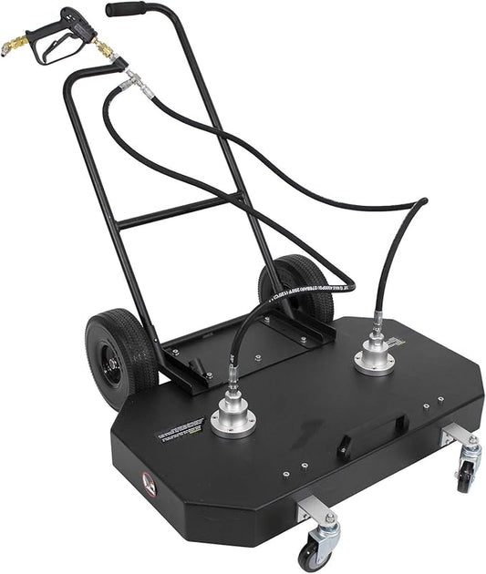 Erie Tools 36" Aluminum Flat Surface Cleaner for Hot Cold Water Pressure Washer 4000 PSI 21 GPM with Wheels