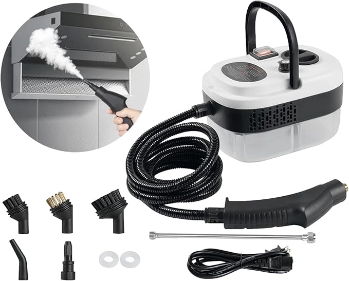 7 in 1 Steam Cleaner 2500W High Pressure Steamer for Cleaning, Car Steamer Handheld Steam Cleaner for Home Use, Hardwood Floor Steam Cleaner for Upholstery, Kitchen, Bathroom, Grout