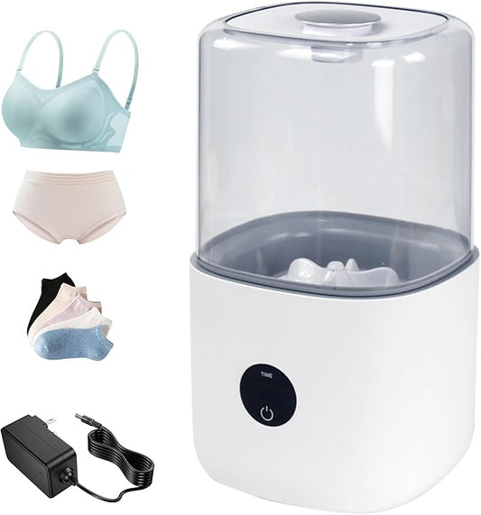 Portable Mini Washing Machine, 4L Mini Washing Machine, AC Powered Compact Washer for Underwear, Baby & Pet Clothes, Countertop Laundry Machine for Singles, Apartments, RV