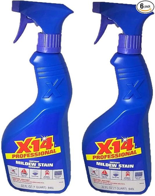 3 set of 2 pack - X-14 Professional Instant Mildew Stain Remover 32 FL OZ