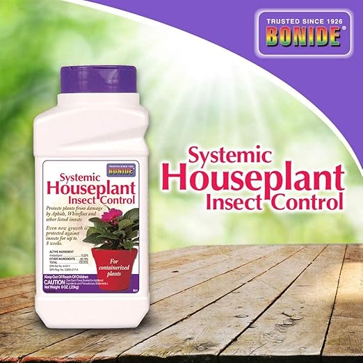 Bonide (BND951 - Systemic House Plant Insect Control, 0.22% Imidacloprid Insecticide (8 oz.), White (4)