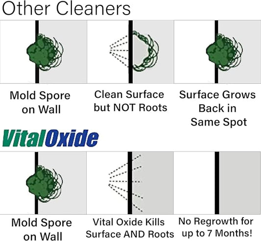 Vital Oxide Disinfectant, Deodorizer, Cleaner, Food-Contact Sanitizer, Virucide – (EPA registration #82972-1) – Kills Mold & Mildew, Eliminates Odors-1 Gallon