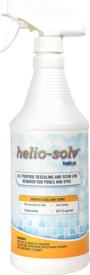 Pool Calcium & Scale Remover – Professional Pool Tile, Waterline & Hard Water Stain Cleaner for Calcium, Lime, Rust & Mineral Deposits