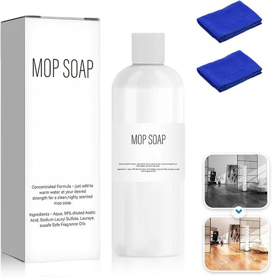 2026 Upgrade Mop Soap Brazilian Waves, Highly Scented Brazilian Waves Mop Soap for Floor Cleaning, Luxury Mop Soaps For Floor Cleaning, Multisurface Bathroom and Kitchen Cleaner Supplies (1Pcs)