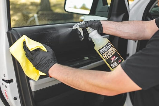 P & S PROFESSIONAL DETAIL PRODUCTS - Xpress Interior Cleaner - All-in-One Solution for Removing Traffic Marks, Dirt, Grease, Oil; Works on Leather, Vinyl, Plastic; Fresh Scent; 1 Gallon & 1 Quart