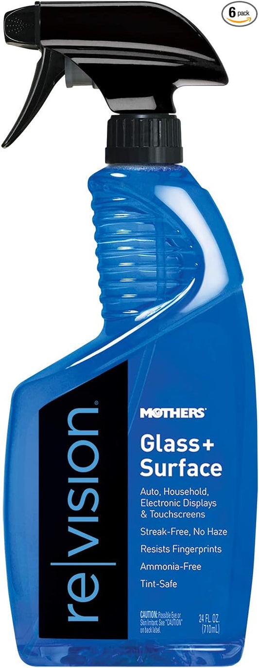 Mothers 06624-6 re|Vision Glass+Surface Cleaner - 24 oz., (Pack of 6)