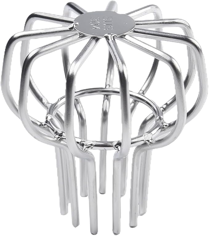 Gutter Cleaning Tools 304 Stainless Steel Roof Drain Gutter Cover Downspout Strainer Screen For Gutter Protection From Leaves And Debris 50Mm/75mm/110mm/160mm/200mm(50mm)