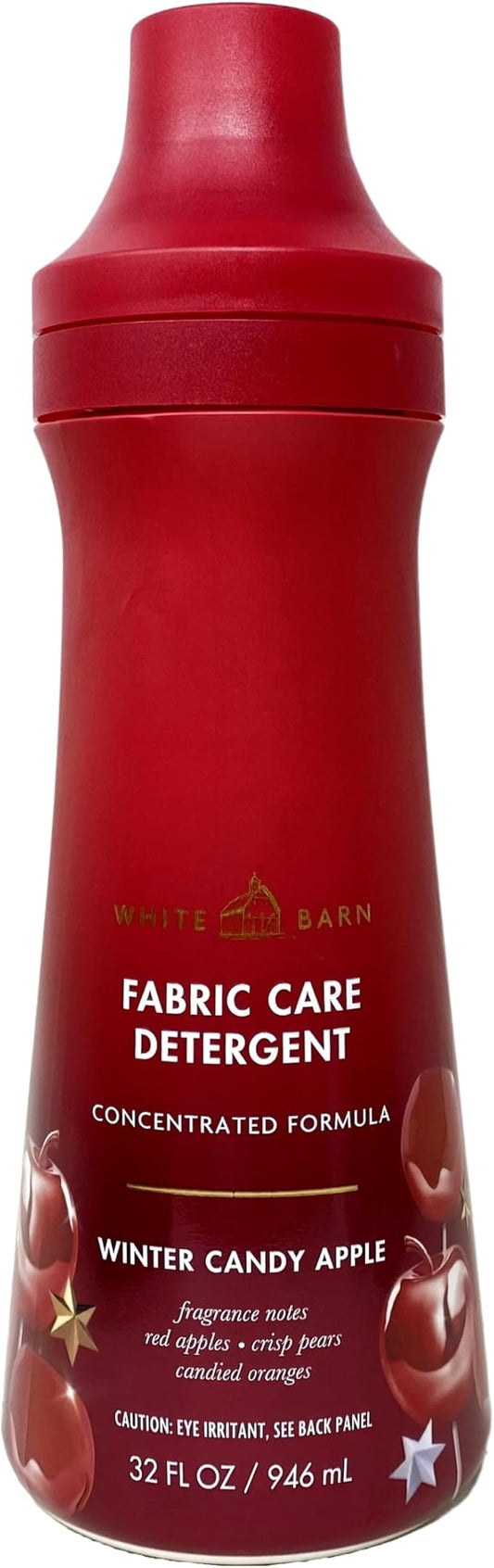 Bath & Body Works Winter Candy Apple 2 Pack Fabric Care Detergent Gift Set with a Natural Oats Bar Soap