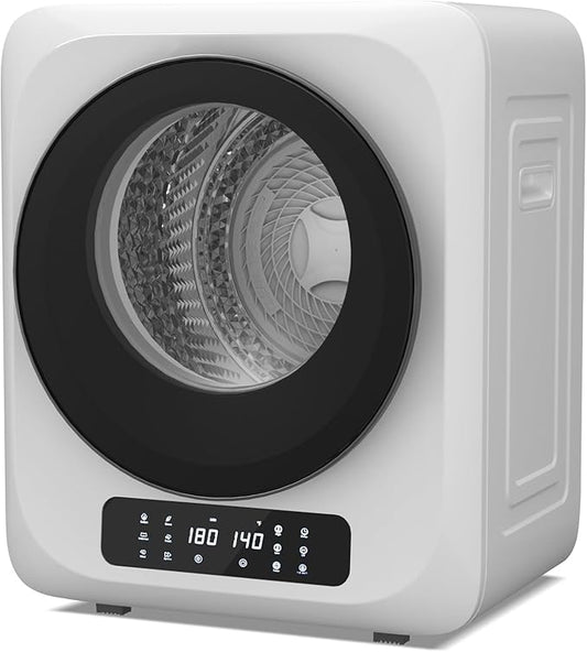 VCJ Portable Dryer for Laundry, 12lbs Clothes Dryer with 6 Drying Modes & 8H Timer, LED Display 850W Front Load Compact Electric Dryer for Apartment, RVs, Dorms