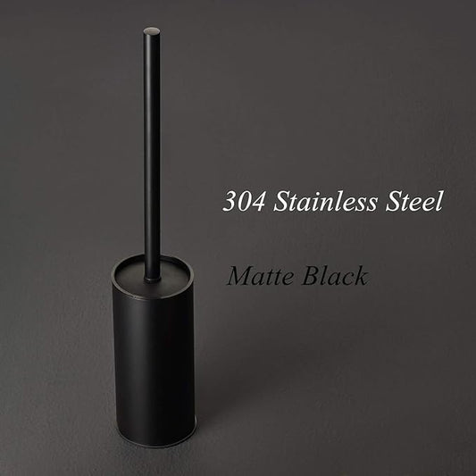 BGL Stainless Steel 304 Black Toilet Bowl Brush and Holder Set Cleaning Tool Holder with Toilet Brush