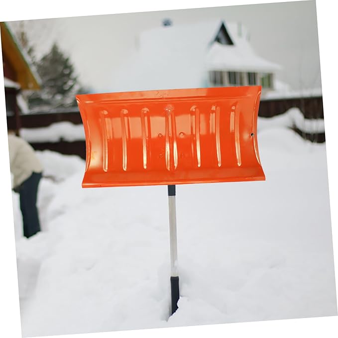Totority Outdoor Heavy Duty Snow Shovel Head with Wear Resistant Manganese Steel Blade Lightweight Labor Saving Ice Removal Tool for Driveway Sidewalk and Outdoor Snow Cleaning